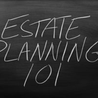 a chalkboard that reads estate planning 101