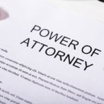 Close-up Of Power Of Attorney Form